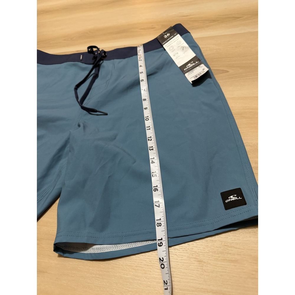 O'Neill Hyperfreak Men's Boardshorts Swim Trunks Size 36 Teal Blue NWT - Picture 2 of 7